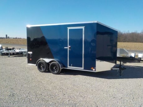 &lt;p&gt;2024 BRAVO TRAILER MODEL SCOUT SC714 TA2 FLAT TOP WEDGE NOSE ENCLOSED CARGO TRAILER, 102&quot; OVERALL WIDE, 81&quot; WIDE INSIDE X 14&#39; LONG ON THE FLOOR PLUS THE SLANT WEDGE NOSE, 7&#39; TALL INSIDE, 32&quot; CURBSIDE DOOR W/ FLUSHLOCK, &amp;nbsp;SPRING ASSISTED REAR RAMP DOOR, 4&quot; TUBE MAINFRAME, CROSSMEMBERS AND WALL POSTS AND ROOF BOWS ON 16&quot; CENTERS, 8&quot; TANDEM ALUMINUM TEARDROP FENDERS, 1-PC ALUMINUM ROOF, .030 BONDED ALUMINUM EXTERIOR SKINS, 24&quot; ATP STONEGUARD, &amp;nbsp;SIDE CRANK JACK W/ SANDPAD, 2-5/16&quot; BALL COUPLER W/ SAFETY CHAINS, 3/8&quot; DRYMAX WALLS, 3/4&quot; ENGINEERED WOOD FLOOR, ST205/ 75R 15&quot; L.R. C RADIAL TIRES ON 5-4.5 B.P. MOD WHEELS, (2) 3500# RUBBER TORSION AXLES W/ BRAKES ON BOTH AND COMPLETE BREAK-A-WAY SYSTEM AND BATTERY, DOT LEGAL, 7-WAY RV PLUG, LED EXTERIOR LIGHTS, SEALED WIRING HARNESS, (2) 12-VOLT LED DOME LIGHT W/ SWITCH BY C.S. DOOR AND LED LOAD LITE W/ SWITCH, (4) RECESSED 5000# D-RINGS, FLOW THRU SIDE VENTS, ROYAL BLUE / BLACK IN COLOR, 7000# GVWR, 2306# SHIPPING WEIGHT, SN: 542BC142XRB045938&lt;/p&gt;