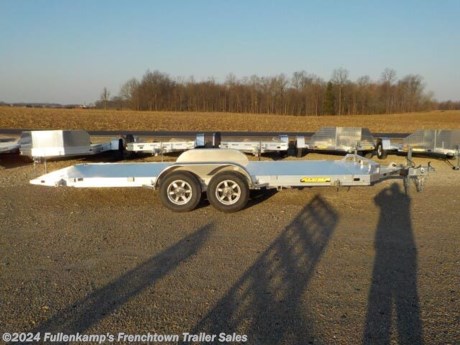 &lt;p&gt;2024 &amp;nbsp;ALUMA TRAILER MFG. &amp;nbsp;MODEL &amp;nbsp;8218H TILT-TA-EL-RTD UTILITY TRAILER, 101-1/2&quot; OVERALL WIDE, 81&quot; BETWEEN THE FENDERS X 18&#39; LONG TILT DECK PLUS A 20&quot; STATIONARY DECK WITH FRONT RETAINING RAIL, 8 STAKE POCKETS (4) PER SIDE, CONTROL VALVE TO ADJUST RATE OF DESCENT, 44-1/2&quot; LONG A FRAMED TONGUE, REMOVABLE ALUMINUM TEARDROP FENDERS, 2500# CAPACITY DROP LEG TONGUE JACK, 2-5/16&quot; BALL COUPLER W/ SAFETY CHAINS, &amp;nbsp;EXTRUDED ALUMINUM PLANK FLOORING, ST225/ 75R 15&quot; L.R. E RADIAL TIRES ON 6 B.P. ALUMINUM LYNX WHEELS, (2) 5200# RUBBER TORSION AXLES W/ BRAKES ON BOTH AND COMPLETE BREAK-A-WAY SYSTEM AND BATTERY, DOT LEGAL, 7-WAY RV PLUG, LED LIGHTING PACKAGE, ALUMINUM IN COLOR, 9990# GVWR, 1825# SHIPPING WEIGHT, SN: 1YGHD1822RB282065&lt;/p&gt;