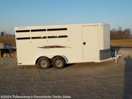 &lt;p&gt;2024 &amp;nbsp;TITAN TRAILER MFG. MODEL AVALANCHE II, 3HSL BUMPER PULL HORSE TRAILER, 6&#39;8&quot; WIDE X 18&#39; LONG X 7&#39; TALL, W/ (2) 3500 TORSION EZ LUBE AXLES, ELECTRIC BRAKES ON 4 WHEELS, &amp;nbsp;ST-225/75R &amp;nbsp;X &amp;nbsp;15&#39;&#39; LOAD RANGE &quot;D&quot; RADIAL TIRES, &amp;nbsp;6 - BOLT SILVER MOD WHEELS &amp;nbsp;W / &amp;nbsp;CHROME CENTER CAPS, DOT &amp;nbsp;LEGAL, BREAK-A-WAY SWITCH BATTERY AND CHARGER, 2-5/16&quot; BALL COUPLER W/ SAFETY CHAINS, SMOOTH OUTSIDE GALVANNEAL SKIN. DRESSING ROOM W/ LOCKABLE LATCH, DROP DOWN FEED DOORS W/ WIMDOWS AND DROP BAR, LED DOME LIGHTS ( 1 DRESSING, 1 DIVIDER), INSIDE AND OUTSIDE TIES, BLANKET BAR, SPARE TIRE, RUBBER REAR BUMPER, DOUBLE LINED &amp;nbsp;W/ POLY RUMBER, SOLID DRESSING ROOM WALL, SLANT DIVIDERS ( REAR DIVIDER TELESCOPING). SWING OUT SADDLE RACK W/ BRIDLE HOOKS, SEALED BEAM RECESSED LED LIGHTS, ALUMINUM TREAD BRIGHT GRAVEL GUARD, BACK GATE FULLY ENCLOSED (NO SLIDE), RUBBER FLOOR MATS ENTIRE TRAILER, 7 PRONG HEAVY ELECTRICAL CORD, WHITE IN COLOR W/ RED GRAPHICS, 7000 GVWR, 4360# APPROX SHIPPING WEIGHT. &amp;nbsp; SN: 4TGB18208R1092906&lt;/p&gt;