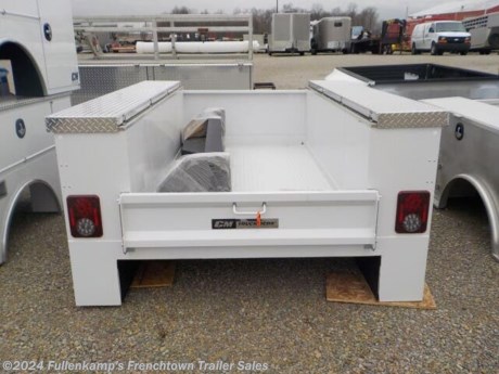 &lt;p&gt;NEW &amp;nbsp; CM TRUCK BEDS, &amp;nbsp;MODEL &amp;nbsp;SBA &amp;nbsp;98&quot; X 78&quot; X &amp;nbsp;56&quot; &amp;nbsp;VV - FF &lt;strong&gt;ALUMINUM &amp;nbsp;WELDED &lt;/strong&gt;SERVICE BODY, (SERVBODY), 98&quot; LONG BED X 78&quot; WIDE, 56&quot; CAB TO AXLE, FITS &amp;nbsp;LONG BED SINGLE WHEEL TRUCKS THAT HAD A 8&#39; BED, .125 SMOOTH ALUMINUM DECK, .090 ALUMINUM BODY, STAINLESS STEEL ROD &amp;amp; SOCKET DOOR HINGES W/ GAS CYLINDER STYLE DOOR HOLDERS, AUTOMOTIVE S.S. ROTARY LATCHES, CONDUIT IN UNDER STRUCTURE, WELDED BODY FOR SECURE ATTACHMENT, AUTOMOTIVE D-BULB WEATHER STRIPPING, MULTI-PANEL DOOR W/ INTERNAL REINFORCEMENTS, POWDER COATED INTERIOR TOOL BOXES, HEAVY DUTY REAR TAILGATE WITH LATCH, VERTICAL BOXES IN FRONT AND BACK OF WHEEL EACH SIDE ( V-V ), &amp;nbsp;&lt;strong&gt;FULL LENGTH FLIP TOPS ON BOTH SIDES&lt;/strong&gt; ( F-F ), VISE SOCKET IN BUMPER, DOT LEGAL, OVAL LED IN REAR OF BED, WHITE IN COLOR, 990 APPROX# SHIPPING WEIGHT, SN: DB64962&lt;/p&gt;