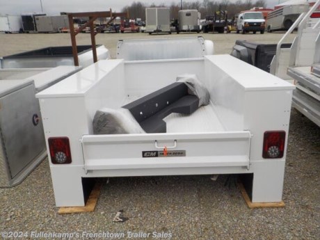 &lt;p&gt;NEW &amp;nbsp; CM TRUCK BEDS, &amp;nbsp;MODEL &amp;nbsp;SBA &amp;nbsp;98&quot; X 78&quot; X &amp;nbsp;56&quot; &amp;nbsp;VV - SS &amp;nbsp;&lt;strong&gt;ALUMINUM &amp;nbsp;WELDED &lt;/strong&gt;SERVICE BODY, (SERVBODY), 98&quot; LONG BED X 78&quot; WIDE, 56&quot; CAB TO AXLE, FITS &amp;nbsp;LONG BED SINGLE WHEEL TRUCKS THAT HAD A 8&#39; BED, .125 SMOOTH ALUMINUM DECK, .090 ALUMINUM BODY, STAINLESS STEEL ROD &amp;amp; SOCKET DOOR HINGES W/ GAS CYLINDER STYLE DOOR HOLDERS, AUTOMOTIVE S.S. ROTARY LATCHES, CONDUIT IN UNDER STRUCTURE, WELDED BODY FOR SECURE ATTACHMENT, AUTOMOTIVE D-BULB WEATHER STRIPPING, MULTI-PANEL DOOR W/ INTERNAL REINFORCEMENTS, POWDER COATED INTERIOR TOOL BOXES, HEAVY DUTY REAR TAILGATE WITH LATCH, VERTICAL BOXES IN FRONT AND BACK OF WHEEL EACH SIDE ( V-V ), &amp;nbsp;FULL LENGTH SOLID TOPS ON BOTH SIDES ( S-S ), VISE SOCKET IN BUMPER, DOT LEGAL, OVAL LED IN REAR OF BED, WHITE IN COLOR, 990 APPROX# SHIPPING WEIGHT, SN: DB64964&lt;/p&gt;