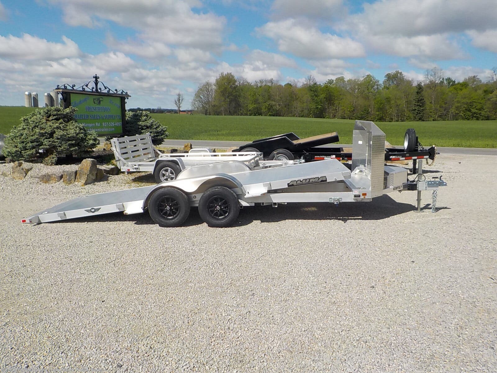 2027 Aluma 8218 ANV-TILT - New Vehicle Tilt Deck Trailer for sale by Fullenkamp's Frenchtown Trailer Sales in Versailles, Ohio