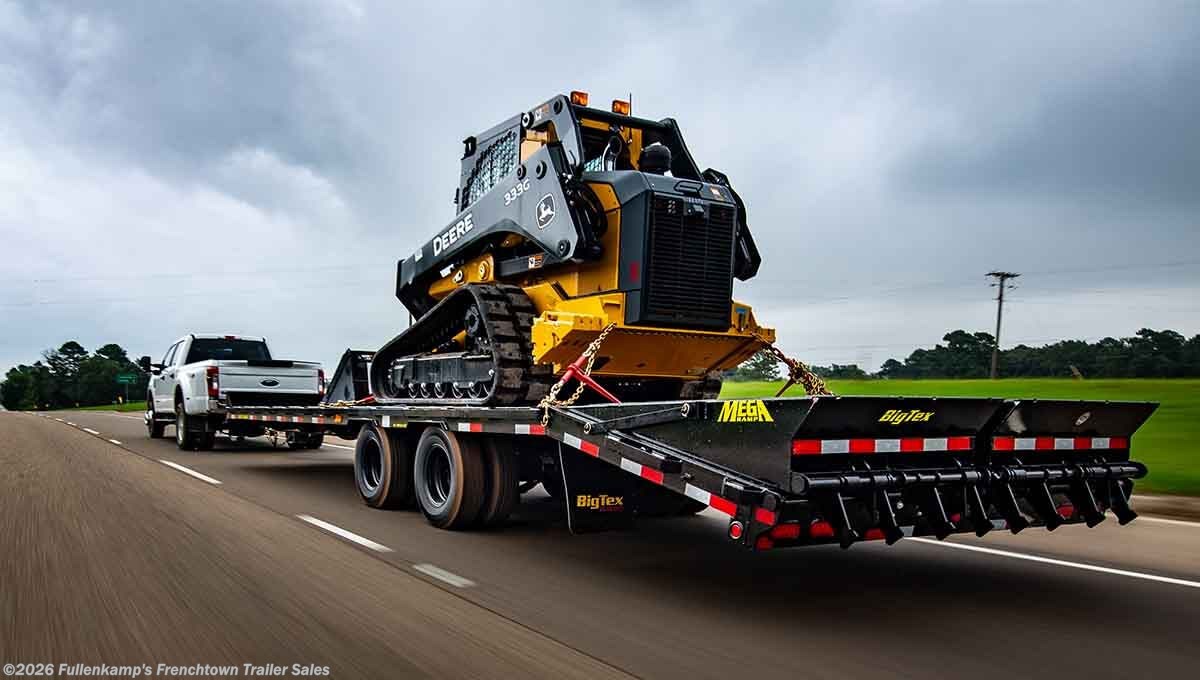2026 Big Tex  22PH- 25BK + 5 MEGA RAMP - New Deckover/Flat Deck Trailer for sale by Fullenkamp's Frenchtown Trailer Sales in Versailles, Ohio