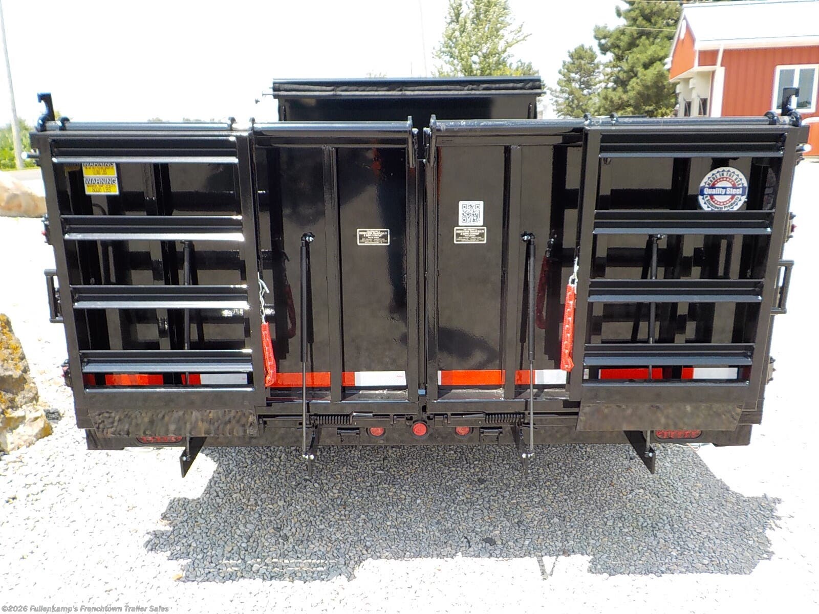2027 Quality Steel  8312DTA 14K DUMP W/ RAMP BARN DOOR COMBO - New Dump Trailer for sale by Fullenkamp's Frenchtown Trailer Sales in Versailles, Ohio