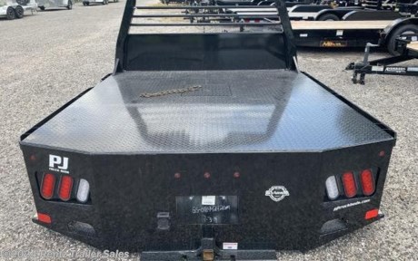 9&#39; 4&quot; PJ TRUCK BODY SUPER DUTY HEADACHE RACK 
TB GS 9&#39;4/94/60/34 
All steel frame construction, 4&quot; steel channel frame rails, 3&quot; steel roll-formed 3/16&quot; channel crossmembers, Steel tubing headache rack, 1/8&quot; steel tread plate deck, 26,000# independently rated gooseneck hitch w/ easy access removable cover and integrated safety chain loops, Steel tread plate side with rub rail and stake pockets, Angled fuel fill, 14,500# independently rated steel drop hitch w/ full access receiver and integrated safety chain loops, 7 way round and 4 way flat plug standard on rear tailboard receptacle for 7 way round trailer plug standard in gooseneck box, Super durable high gloss powdercoating Lights, Recessed tail, brake, and back up lights mounted in headache rack, Stop, turn, tail, back up, and tag lights in skirt, DOT required lighting (clearance and marker lights), All lighting must be wired to meet all DOT requirements as originally intended by the vehicle manufacturer