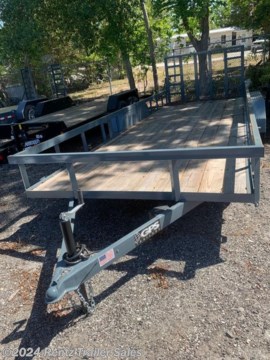 GRAY, 2022, Empty Weight 1,830#, GVWR 9,995, Tandem 5,200# Spring Axle, Electric Brakes, 2&#39;x6&quot; Channel Frame, Tube Top Rail, Wood Deck, Top Wind Jack w/ Sand Foot, Safety CHains, 2 5/16&quot; Coupler, DP Fenders w/ Fender Step, LED Lights, 4&#39; Mesh Ramp Gate w/ Gas Shocks, 2&quot; x 4&quot; Stake Pockets, 205/75 R 15 5 Lug Radial Tires and Wheels, Electric Break a Way