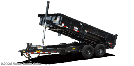 14TD Heavy Duty Telescopic Dump
The 14TD makes unloading large, bulky cargo or debris a snap. Advanced engineering and a class-leading 12-ton telescopic cylinder make the lift smoother and more efficient.
SPECS
AXLE: (2) 7,000# Axles w/ Quick Lubricating Hubs and Elec. Brakes
JACK: 12,000# Side Wind Drop Leg
TIRE: ST235/80 R-16 Load Range E
FLOOR: 10 Gauge Smooth Steel
WHEEL: 16&quot; x 6&quot;; Black Mod, 8 Bolt
FINISH: Superior Quality Finish is Applied for a Highly Decorative and Protective Finish.
LIGHTS: L.E.D. D.O.T. Stop, Tail, Turn and Clearance
TONGUE: Integral with Frame (8&quot; I-Beam, 13#)
COUPLER: Adjustable 2-5/16&quot; 18,000# Demco EZ Latch
FENDERS: 9&quot; x 72&quot; 14 Ga. Diamond Plate Double Square Broke
G.V.W.R.: 14,000#
ELEC. PLUG: 7-Way RV
MAIN FRAME: 8&quot; I-Beam, 13#
SUSPENSION: Multi-Leaf Spring w/Equalizer
FINISH (Prep): Steel is Cleaned to Ensure a Professional Smooth Finish.
SAFETY CHAINS: 3/8&quot; Grd. 70 w/Safety Latch Hook (2 each)
DUMP BODY SIDES: 24&quot; Tall Sides (10 Gauge)
BED CROSSMEMBERS: 3&quot; Channel, 16&quot; Centers
DUMP BODY TOP RAIL: 3&quot; x 2&quot; Rectangular Tubing
G.A.W.R. (Ea. Axle): 7,000#
null
