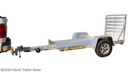 Overview
One of the best utility trailer brands, Aluma offers a huge selection of lightweight single-axle utility trailers for hauling golf carts, UTVs, work supplies, and more.
Standard Equipment
2000# Rubber torsion axle - No brakes - Easy lube hubs
ST175/80R13 LRC radial tires (1360# cap/tire)
Aluminum wheels, 5-4.5 BHP
Aluminum fenders
Extruded aluminum floor
6&quot; Front retaining bumper
A-Framed aluminum tongue, 48&quot; long with 2&quot; coupler
4. Stake pockets (2 per side)
5. Tie down loops (2 per side)
LED Lighting package, safety chains
Swivel tongue jack, 1200# capacity
Aluminum tailgate / bi-fold tailgate - 50.25&quot; wide x 39&quot; long
Overall width = 75.5&quot;
Overall length = 145&quot;
5 Year Warranty!
null