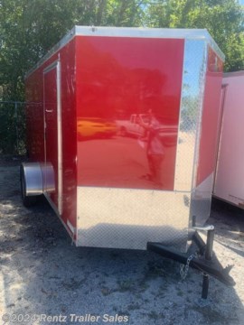 2022
RED
Empty Weight 1,200#
GVWR 2,990#
2&quot; Coupler
Top Wind Jack, Safety Chains
V-Nose, DP Stoneguard
ATP on Nose
32&quot; x 68&quot; Side Door
ST205/75 R 15 Tires w/ 5 Bolt Silver Wheels
Aluminum Fenders
Ramp w/ Bar lock &amp; Spring Assist
LED Lights
License Plate Holder w/ Light
Light w/ Switch
Plywood Walls and Floor
Therma Cool Ceiling Liner

Call for details and pricing information!
Rentz Trailers
727-863-2700