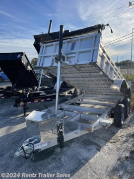 * 2024 
* Aluminum Cargo Pro Dump Trailer
* Empty Weight 2,152#
* GVWR 9,990
* 16&quot; O/C Floor Crossmembers
* 2&quot; x 6&quot; Subframe Tubing
* 12,500# Coupler 2 5/16&quot; Ball
* (2) 15,000# Safety Chains
* (2) 5,200# Leaf Spring Brake Axles
* HD Diamond Plate Fenders w/ Corner Steps
* Recessed LED Marker Lights
* 8,000# Pedestal Jack
* Extruded Aluminum Decking
* 17&quot; Tall Dump Body 6&quot; Filler Board Slot
* Rear Swing Open Barn Doors
* Diamond Plate Tongue Storage Box
* 12V Hydraulic Pump
* Front Hoist System
* Canvas Tarp System
* 225/75 R 15&quot; Tires
* 15&quot; Silver Mod Wheels
* &amp; Way Round Electric Plug
* 28&quot; Deck Height
* 16&quot; Hitch Height
*Call for details and information!*
*Rentz Trailers*
*12826 US-19, Hudson, FL 34667*
*7 2 7 - 8 6 3 - 2 7 0 0*