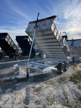 * 2024 
* Aluminum Cargo Pro Dump Trailer, 
* Empty Weight 2,165#
* GVWR 14,000
* 16&quot; O/C Floor Crossmembers
* 2&quot; x 8&quot; Sumframe Tubing
* 12,500# Coupler 2 5/16&quot; Ball
* (2) 15,000# Safety Chains
* (2) 7k Leaf Spring Axles
* HD Diamond Plate Fenders w/ Corner Steps
* Recessed LED Marker Lights
* 8,000# Pedestal Jack
* Extruded Aluminum Decking
* 17&quot; Tall Dump Body
* 6&quot; Filler Board Slot
* Rear Swing Open Barn Doors
* Diamond Plate Tongue Storage Box
* 12V Hydraulic Pump
* Front Hoist System
* Canvas Tarp System
* 235/85 R 16&quot; Tires
* 16&quot; Silver Mod Wheels
* &amp; Way Round Electric Plug
* 28&quot; Deck Height
* 16&quot; Hitch Height
*Call for details and information!*
*Rentz Trailers*
*12826 US-19, Hudson, FL 34667*
*7 2 7 - 8 6 3 - 2 7 0 0*