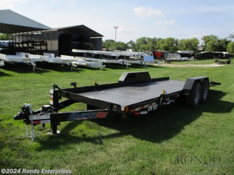 Stock #18365 New 2024 Liberty 79x20&#39; Equipment Tilt, Model: LT14K79X20SPASF, 14000 lbs GVW; Number of axle(s): 2; Per axle capacity: 7000 lbs; Steel construction, Bumper hitch,   Split deck tilt (16&#39; tilt +4&#39; stationary deck), Steel floor, 16 inch knife edge, (4) D-rings, Spare mount, Angle frame w Lip, 12k Dropleg Jack, Adjustable coupler or pintle ring, LEDs, 2 Dexter drop axles with electric brakes. Color: Black. Estimated shipping weight as stated by Mfg: 3250#. *Spare tire is NOT included. Sold separately. *Price reflects discount for aging and/or model year (may have scratches, fading, rust spots, etc).   Estimated payload capacity: 10750 lbs, Vin #5M4LT2022RF040104.  1 year Mfg Limited Warranty. Exclusions may apply. Located in Sycamore, IL 60178. All prices advertised do NOT include doc fee, taxes, title, and plate fees.   Go to www.rondotrailer.com for more information and to see our HUGE selection of inventory.  We&#39;re here to help because we&#39;re always behind you!     Tags:Equipment Equipment Tilt    Other Flatbed Tip Trailers Equipment Equipment Trailer Flatbed Trailer Tilt Trailer.