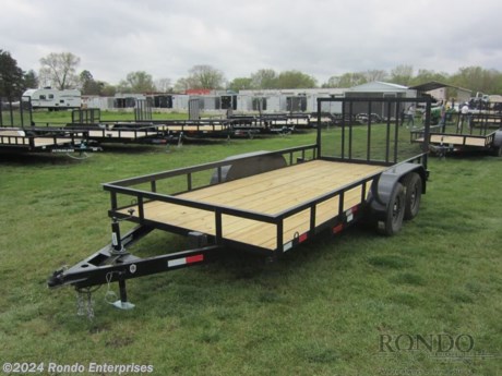 Stock #18835 New 2024 L&amp;O Mfg 82x16&#39; Utility, Model: 61016U2B, 7000 lbs GVW; Number of axle(s): 2; Per axle capacity: 3500 lbs; Steel construction, Bumper hitch,  4&#39; Gate, Treated Wood, Radial tires, 2k Jack (set back), Wrapped tongue (5 inch Channel), 2 inch A-frame Coupler, Breakaway kit, LEDs w Cold weather harness, 2 Lippert axles - Rear axle with electic brakes. Color: Black (w primer). Estimated empty weight 1680#. *Spare tire is NOT included. Sold separately.   Estimated payload capacity: 5320 lbs, Vin #1L9LBU721RU625075.  Mfg Limited Warranty. Exclusions may apply. Located in Sycamore, IL 60178. All prices advertised do NOT include doc fee, taxes, title, and plate fees.   Go to www.rondotrailer.com for more information and to see our HUGE selection of inventory.  We&#39;re here to help because we&#39;re always behind you!     Tags:Tandem Axle Utility     Utility Utility Utility Trailers Utility Utility Trailer Landscape Trailer Trailers - Other.
