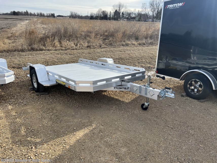 New 2025 Aluma 7712H-TILT 7712HTILT 6.4 X 12 UTILITY TRL TILT BED available in Madison Lake, Minnesota