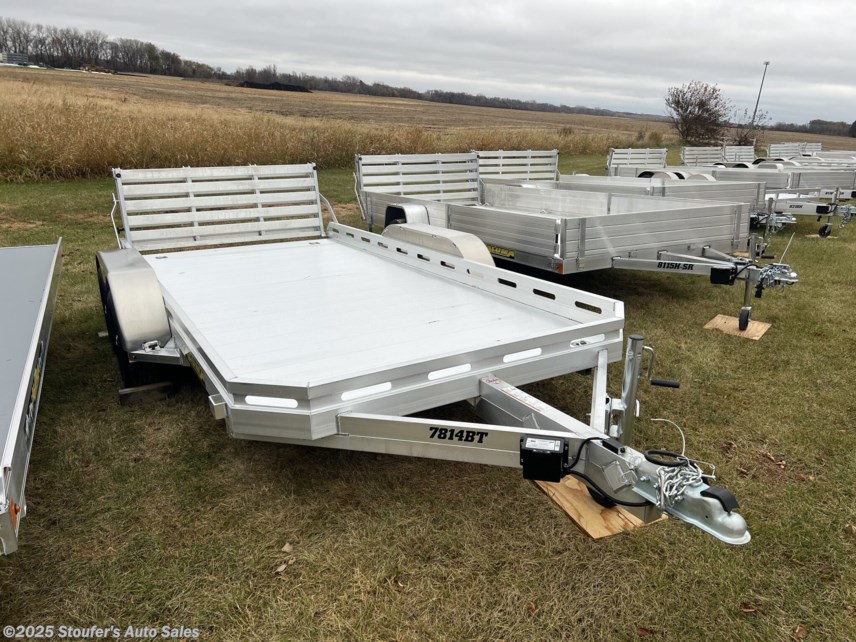New 2026 Aluma 7814TA-BT 7814TA 6&apos;4&quot; X 14&apos; UTILITY TRAILER W/BIFOLD TG available in Madison Lake, Minnesota