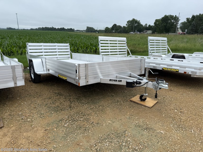 New 2026 Aluma 8114H-S-EL-R-BT-SR 6&apos;6&quot; x 14&apos;4&quot; Utility Trailer w/Bifold Tailgate available in Madison Lake, Minnesota