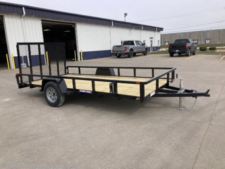 &lt;p&gt;SURE&amp;nbsp;TRAC&amp;nbsp;TUBE TOP UTILITY TRAILER&lt;/p&gt;
&lt;p&gt;82&quot; X 14&#39;&lt;/p&gt;
&lt;p&gt;SQUARE TUBE TOP RAILING&lt;/p&gt;
&lt;p&gt;3500# AXLE WITH EZ LUBE HUBS&lt;/p&gt;
&lt;p&gt;HD DIAMOND PLATE FENDERS&lt;/p&gt;
&lt;p&gt;NEW 15&quot; RADIAL TIRES&lt;/p&gt;
&lt;p&gt;4&#39; SPRING ASSISTED&amp;nbsp;RAMPGATE&amp;nbsp;WITH TUBULAR STEEL UPRIGHTS AND FOLD FLAT FEATURE&lt;/p&gt;
&lt;p&gt;PROTECTED WIRING&lt;/p&gt;
&lt;p&gt;SET BACK TONGUE JACK TO CLEAR A PICKUP TAILGATE&lt;/p&gt;
&lt;p&gt;SEALED RUBBER MOUNTED LED LIGHTING&lt;/p&gt;
&lt;p&gt;3 YEAR STRUCTURAL WARRANTY&lt;/p&gt;