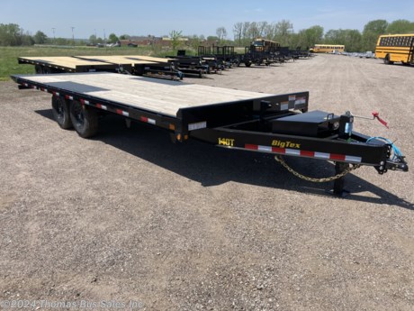 &lt;p&gt;BIG TEX 14OT-24 POWER TILT BED EQUIPMENT TRAILER&lt;/p&gt;
&lt;p&gt;102&quot; x 24&#39; FULL TILT&lt;/p&gt;
&lt;p&gt;2 - 7K AXLES WITH BRAKES ON ALL 4 WHEELS&lt;/p&gt;
&lt;p&gt;NEW ST235/80R16LRE 10 PLY RADIAL TIRES&lt;/p&gt;
&lt;p&gt;LED LIGHTS&lt;/p&gt;
&lt;p&gt;SCISSOR HOIST TILT&lt;/p&gt;
&lt;p&gt;WINCH PLATE&lt;/p&gt;
&lt;p&gt;DEEP CYCLE BATTERY W/ ON BOARD CHARGER&lt;/p&gt;
&lt;p&gt;ADJUSTABLE HEIGHT COUPLER&lt;/p&gt;
&lt;p&gt;POWDER COAT PAINT FINISH&lt;/p&gt;
&lt;p&gt;3 YEAR STRUCTURAL WARRANTY&lt;/p&gt;