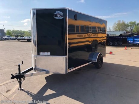 &lt;p&gt;NEW BIG HORN 6&#39; X 12&#39; + V NOSE ENCLOSED CARGO TRAILER&lt;/p&gt;
&lt;p&gt;6&#39; X 12&#39; + V NOSE&lt;/p&gt;
&lt;p&gt;6&#39;6&quot; INTERIOR HEIGHT&lt;/p&gt;
&lt;p&gt;2,000# RATED RAMP DOOR WITH CABLE ASSIST&lt;/p&gt;
&lt;p&gt;32&quot; SIDE DOOR WITH RV STYLE FLUSH LOCK&amp;nbsp;&lt;/p&gt;
&lt;p&gt;12V DOME LIGHT&lt;/p&gt;
&lt;p&gt;3500# AXLE WITH EZ LUBE HUBS&lt;/p&gt;
&lt;p&gt;STEEL RIMS&lt;/p&gt;
&lt;p&gt;NEW 15&quot; LRC RADIAL TIRES&lt;/p&gt;
&lt;p&gt;LED EXTERIOR LIGHTS&lt;/p&gt;
&lt;p&gt;3/8&quot; SIDEWALL LINER&lt;/p&gt;
&lt;p&gt;3/4&quot; FLOOR&lt;/p&gt;
&lt;p&gt;ATP WRAPPED TONGUE&lt;/p&gt;
&lt;p&gt;24&quot; ATP ROCK GUARD&lt;/p&gt;
&lt;p&gt;BONDED EXTERIOR SKINS&lt;/p&gt;