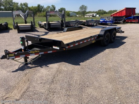 &lt;p&gt;BIG TEX 14ET-20 14,000# GVWR TRAILER&lt;/p&gt;
&lt;p&gt;83&quot; X 20&#39; (17&#39; +3&#39; DOVETAIL)&lt;/p&gt;
&lt;p&gt;2 - 7K AXLES WITH EZ LUBE HUBS AND ELECTRIC BRAKES&lt;/p&gt;
&lt;p&gt;NEW 10 PLY RADIAL TIRES&lt;/p&gt;
&lt;p&gt;LED LIGHTS&lt;/p&gt;
&lt;p&gt;STAKE POCKET AND RUBRAIL&lt;/p&gt;
&lt;p&gt;6 WELDED D RINGS&lt;/p&gt;
&lt;p&gt;MEGA RAMP OPTION INCLUDED IN PRICING&lt;/p&gt;
&lt;p&gt;ADJUSTABLE HEIGHT COUPLER&lt;/p&gt;
&lt;p&gt;12K DROP LEG JACK&lt;/p&gt;
&lt;p&gt;2&quot; TREATED WOOD DECKING&lt;/p&gt;
&lt;p&gt;REMOVABLE DIAMOND PLATE FENDERS&lt;/p&gt;