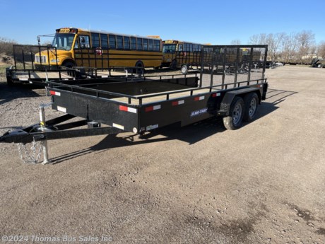 &lt;p&gt;NEW SURE TRAC TANDEM AXLE UTILITY TRAILER WITH STEEL SIDES&lt;/p&gt;
&lt;p&gt;82&quot; X 16&#39;&lt;/p&gt;
&lt;p&gt;STEEL SIDES WITH TOP RAIL&lt;/p&gt;
&lt;p&gt;6 WELDED D RINGS&lt;/p&gt;
&lt;p&gt;2 - 3500# AXLES WITH EZ LUBE HUBS AND BRAKES ON BOTH AXLES&lt;/p&gt;
&lt;p&gt;NEW 15&quot; RADIAL TIRES&lt;/p&gt;
&lt;p&gt;LED LIGHTS&lt;/p&gt;
&lt;p&gt;4&#39; TUBULAR STEEL REINFORCED GATE WITH SPRING ASSIST AND FOLD FLAT FEATURE&lt;/p&gt;
&lt;p&gt;SET BACK TONGUE JACK&lt;/p&gt;
&lt;p&gt;2&quot; TREATED WOOD DECKING&lt;/p&gt;
&lt;p&gt;2 5/16&quot; BALL&lt;/p&gt;
&lt;p&gt;7 PIN RV WIRING CONNECTOR&amp;nbsp;&lt;/p&gt;
&lt;p&gt;3 YEAR STRUCTURAL WARRANTY&lt;/p&gt;