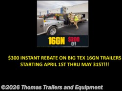 2026 Big Tex 16GN - New Flatbed/Flat Deck (Heavy Duty) Trailer for sale by Thomas Trailers and Equipment in Des Moines, Iowa