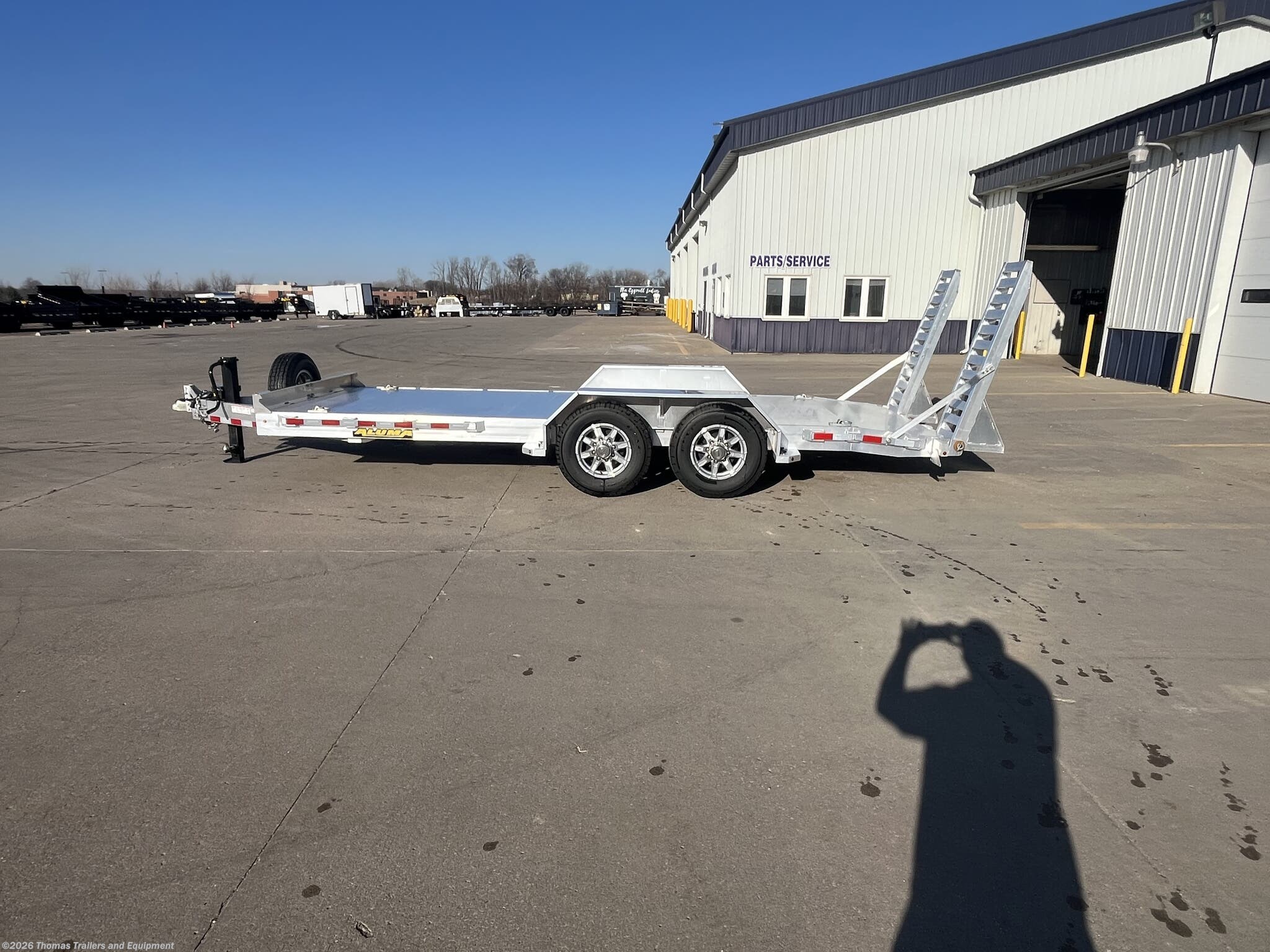 2024 Aluma 8218-14K-TA - Used Flatbed/Flat Deck (Heavy Duty) Trailer for sale by Thomas Trailers and Equipment in Des Moines, Iowa