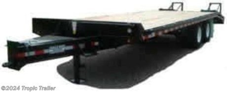 &#39;Rent-to-Own&#39; &#39;No Credit Check&#39;&lt;br&gt; &lt;br&gt; &#39;Rent-to-Own&#39; &#39;No Credit Check&#39; &lt;br&gt;ALL PRICES SHOWN ARE FOR FACTORY PICK UP&lt;br&gt;&lt;br&gt;10 Ton Deck Over Hauling Capacity Tag Along Flat bed Trailer, 20 + 5, 102 Wide&lt;br&gt;&lt;br&gt; &lt;br&gt;&lt;br&gt;Model: 25KP25HD&lt;br&gt;&lt;br&gt; &lt;br&gt;&lt;br&gt;Weight: 6,500 #&lt;br&gt;&lt;br&gt; &lt;br&gt;&lt;br&gt;Standard Features&lt;br&gt;&lt;br&gt;&amp;#8226;18000# True Hauling Capacity with Adequate Tongue Weight and Evenly Distributed&lt;br&gt;&lt;br&gt;&amp;#8226;Oak / Treated Pine Decking&lt;br&gt;&lt;br&gt;&amp;#8226;Rub Rails and Stake Pockets with Spools&lt;br&gt;&lt;br&gt;&amp;#8226;Sealed Wiring Harness&lt;br&gt;&lt;br&gt;&amp;#8226;LED Rubber Mounted Sealed Beam Lights&lt;br&gt;&lt;br&gt;&amp;#8226;2 Year Warranty&lt;br&gt;&lt;br&gt;&amp;#8226;Dexter Axles&lt;br&gt;&lt;br&gt;&amp;#8226;102 Wide&lt;br&gt;&lt;br&gt;&amp;#8226;Electric Brakes on All Axles&lt;br&gt;&lt;br&gt;&amp;#8226;Radial Tires&lt;br&gt;&lt;br&gt;&amp;#8226;Meets and Exceeds D.O.T. Regulations&lt;br&gt;&lt;br&gt;&amp;#8226;Primed and Painted underneath&lt;br&gt;&lt;br&gt;&amp;#8226;Locking Storage&lt;br&gt;&lt;br&gt;&amp;#8226;5 FT Spring Loaded Ramps&lt;br&gt;&lt;br&gt;Factory Pick Up Price in Marianna, FL&lt;br&gt;&lt;br&gt; &lt;br&gt;&lt;br&gt;Financing available: Payments as low as 30.00 per month for every 1,000.00 financed&lt;br&gt;&lt;br&gt; &lt;br&gt;&lt;br&gt;Available Options: on most models&lt;br&gt;&lt;br&gt;&amp;#8226;Air Brakes&lt;br&gt;&lt;br&gt;&amp;#8226;Electric Over Hydraulic Brakes&lt;br&gt;&lt;br&gt;&amp;#8226;Additional Deck Length&lt;br&gt;&lt;br&gt;&amp;#8226;Pop-up Dove Tail&lt;br&gt;&lt;br&gt;&amp;#8226;Wood Filled Ramps&lt;br&gt;&lt;br&gt;&amp;#8226;Spare Tire and Wheel&lt;br&gt;&lt;br&gt;&amp;#8226;Steel Deck&lt;br&gt;&lt;br&gt;&amp;#8226;Twin 2 speed Jacks&lt;br&gt;&lt;br&gt;&amp;#8226;Any other custom needs http://www.tropictrailer.com/--xInventoryDetail?id=8305939