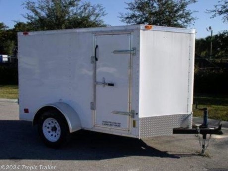 &#39;Rent-to-Own&#39; &#39;No Credit Check&#39; &lt;br&gt; &lt;br&gt; &#39;Rent-to-Own&#39; &#39;No Credit Check&#39; &lt;br&gt;ALL PRICES SHOWN ARE FOR FACTORY PICK UP&lt;br&gt;&lt;br&gt;5&#39; Wide series trailers come standard 5&#39; wide x 5&#39; interior height with a single non ramp rear door, Shown with optional side door and v-front.&lt;br&gt;&lt;br&gt;Available at both locations or factory pick up at Elkhart, IN. or Ocilla, GA http://www.tropictrailer.com/--xInventoryDetail?id=8306122