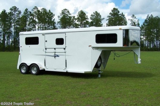 Horse Trailer - 2024 Bee Trailers Thoroughbred Classic 2 Horse Gooseneck available New in Fort Myers, FL