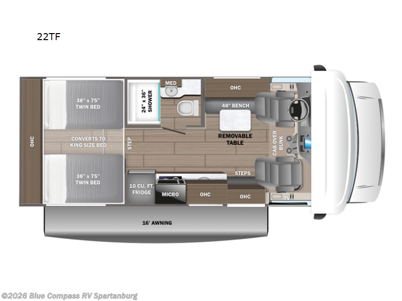 2025 Entegra Coach Odyssey SE 22TF - New Class C For Sale by Blue Compass RV Spartanburg in Duncan, South Carolina