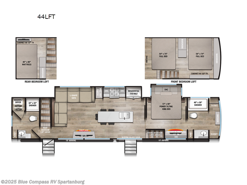 2025 Alliance RV Benchmark 44LFT - New Destination Trailer For Sale by Blue Compass RV Spartanburg in Duncan, South Carolina features Slideout