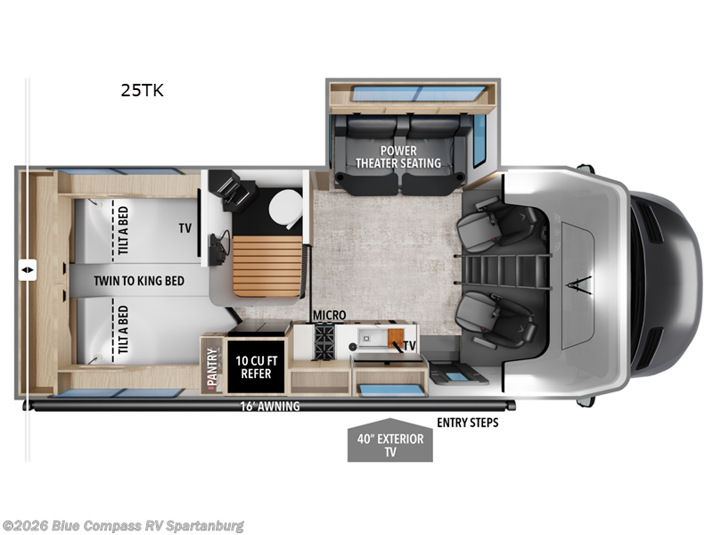 2026 Grand Design Lineage Series M 25TK - New Class C For Sale by Blue Compass RV Spartanburg in Duncan, South Carolina features Slideout