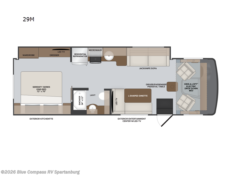 2024 Holiday Rambler Admiral 29M - Used Class A For Sale by Blue Compass RV Spartanburg in Duncan, South Carolina features Slideout
