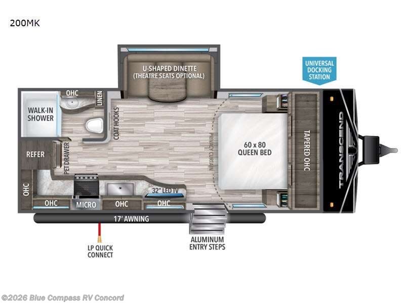 2022 Grand Design Transcend Xplor 200MK - Used Travel Trailer For Sale by Blue Compass RV Concord in Concord, North Carolina features Slideout