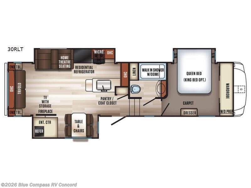 2018 Forest River Sabre 30RLT - Used Fifth Wheel For Sale by Blue Compass RV Concord in Concord, North Carolina features Slideout