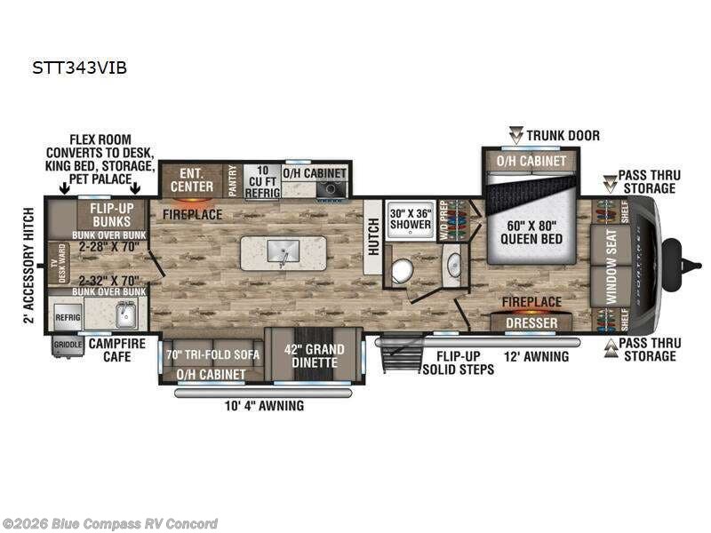 2024 Venture RV SportTrek Touring Edition STT343VIB - Used Travel Trailer For Sale by Blue Compass RV Concord in Concord, North Carolina features Slideout