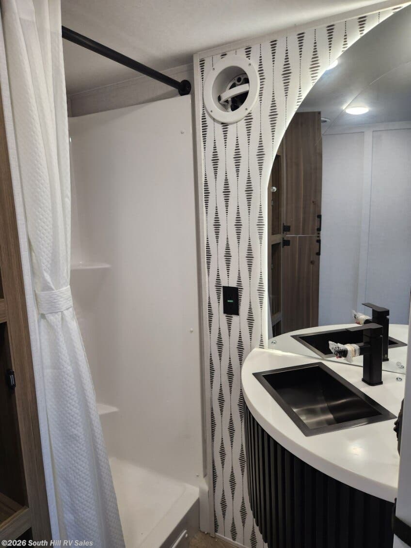 2026 Forest River Salem Grand Villa 42ZEN - New Destination Trailer For Sale by South Hill RV Sales in Puyallup, Washington features 50 Amp Service, Self Contained, Refrigerator (12V), Roof Vents, Tankless Demand Gas Water Heater