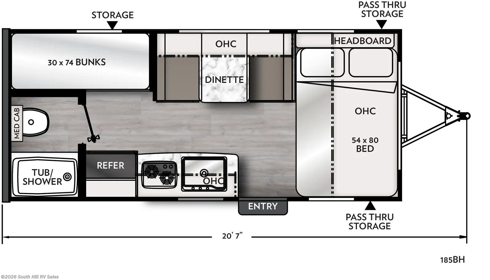 2025 Coachmen Apex Nano 185 BH - New Travel Trailer for sale by South Hill RV Sales in Puyallup, Washington