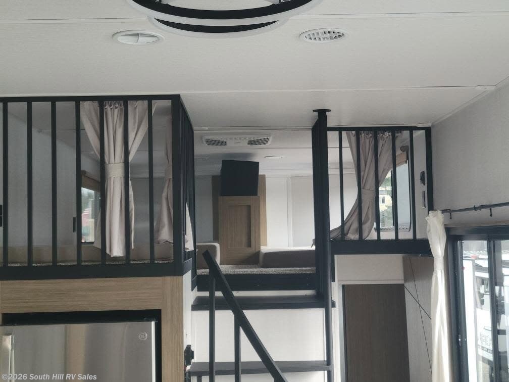 2026 Forest River Salem Grand Villa 42ICE - New Destination Trailer For Sale by South Hill RV Sales in Puyallup, Washington features Water Heater, Fire Extinguisher, Ladder, Toilet, Converter