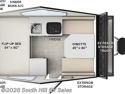 Stock Image for 2026 Forest River A122S (options and colors may vary) 2026 Rockwood Hard Side A122S by Forest River from South Hill RV Sales in Puyallup, Washington