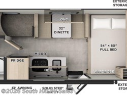 Stock Image for 2026 Forest River G17LE (options and colors may vary) 2026 Forest River Rockwood Geo Pro G17LE - New Travel Trailer for sale by South Hill RV Sales in Puyallup, Washington