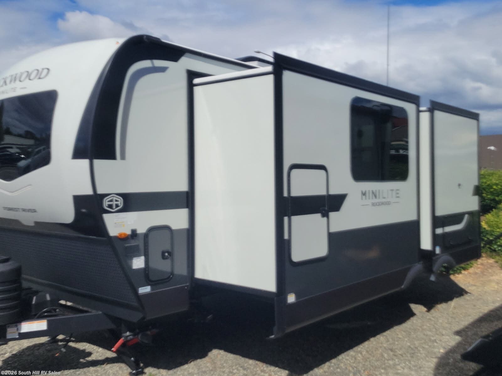 2027 Rockwood 2523MBR - New Travel Trailer For Sale by South Hill RV Sales in Puyallup, Washington features Refrigerator, Ladder, Kitchen Sink, Shower, Inverter