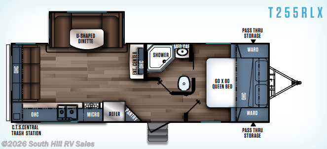 Floorplan of 2018 Forest River Wildcat Maxx 255RLX