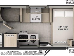 Stock Image for 2026 Forest River G17LE (options and colors may vary) 2027 Forest River Rockwood Geo Pro G17LE - New Travel Trailer for sale by South Hill RV Sales in Puyallup, Washington