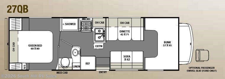 2016 Coachmen Freelander 27QB (Chevy) - Used Class C for sale by South Hill RV Sales in Puyallup, Washington
