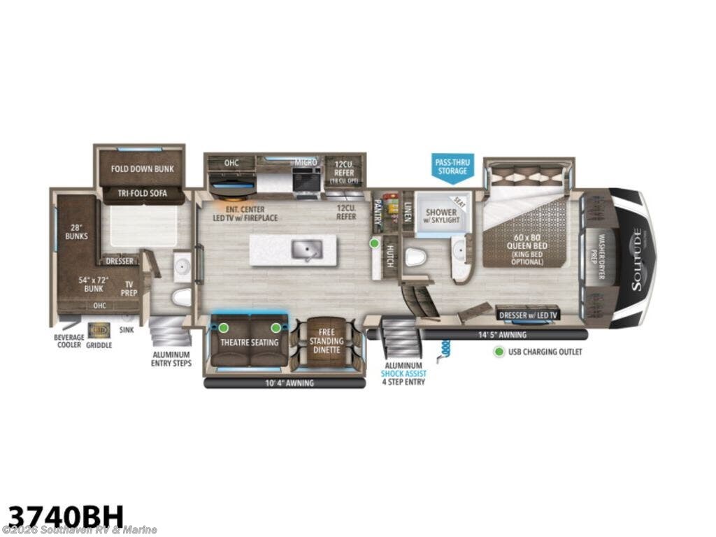 2022 Grand Design Solitude S-Class 3740BH RV for Sale in Southaven, MS ...