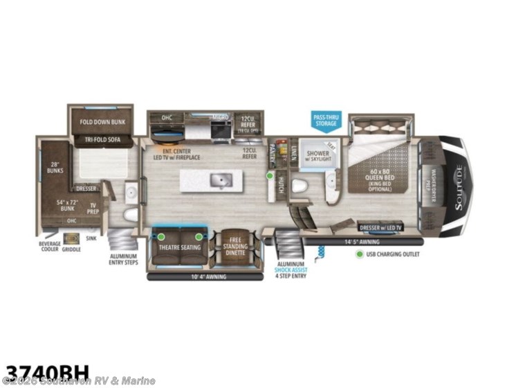 2022 Grand Design Solitude S-Class 3740BH RV for Sale in Southaven, MS ...