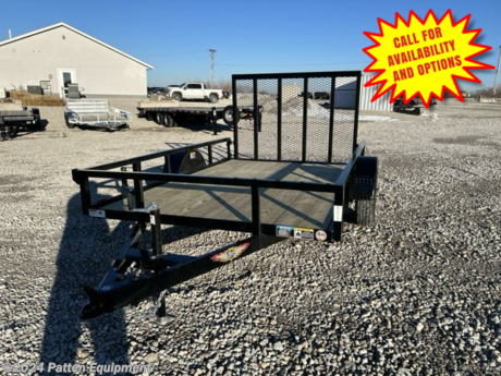 * 3&quot; x 2&quot; x 3/16&quot; Steel Angle Frame (Single Axle)
* 4&quot; x 3&quot; x 1/4&quot; Steel Angle Frame (Tandem Axle)
* 3&quot; x 2&quot; x 3/16&quot; Steel Angle Crossmembers
* 4&quot; Steel Channel Tongue
* 2&quot; x 1-1/2&quot; Steel Tube Uprights
* 2&quot; x 2&quot; Steel Tube Top Rail
* 2&quot; A-Frame Posi-Lock Coupler (Single Axle)
* 2-5/16&quot; A-Frame Posi-Lock Coupler (Tandem Axle)
* Dual Safety Chains and Hooks
* 4-Prong Plug (Single Axle)
* 7-Way RV-Style Plug (Tandem Axle)
* Enclosed Sealed Wiring Harness
* 2k Rated Setback Jack w/ Foot
* 50&quot; Tall Spring Assisted Gate and Grab Handle
* Radius Tread Plate Fenders (Single Axle)
* Steel Formed Tread Plate Fenders (Tandem Axle)
* Single Spring Idler Suspension, 2990 lb. GVWR (Single Axle)
* Tandem Spring Brake Suspension, 7000 lb. GVWR
* Easy Lube Hubs
* ST205/75R15 &#39;C&#39; Tires
* 15&quot; Black Steel Wheels
* High Gloss Powder Coat Finish
* 2 x 8 Pressure Treated Pine Decking
* Welded Front Board Retainer
* Rear End Board Cap
* Stake Pockets
* Spare Tire Mount
* Full LED, DOT Compliant Lighting