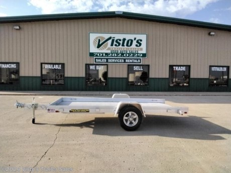 Check out this New 68&quot;X12&#39; Tilt Utility Trailer from Visto&#39;s Trailer Sales in West Fargo, ND. Stock #272100

Standard Features:-3500lb Torsion Axle-Extruded Aluminum Floor-2&quot; Coupler-Aluminum Wheels-LED Lights-(4) Weld On Tie Loops-Tilt Deck

*MAY BE SHOWN W/ OPTIONAL SPARE AND CARRIER*

Visto&#39;s Trailer Sales not only offers trailer sales and truck beds, but also provides parts and service support. We&#39;re here to provide you with full support for your trailer needs.

Don&#39;t forget to shop our Parts department or ask our expert sales team about recommendations or upgrades fit for your trailer, such as spare tires, mounts, toolboxes, and more. We&#39;re here to make your hauling experience easier and more efficient! 

Did you know we offer custom trailer design and ordering? Our trailer sales team will work with you to find the best option fit for your hauling needs. Give us a call at 701-282-0229 to speak with our sales team, or stop by our dealership in West Fargo, ND to see our trailer inventory in person.